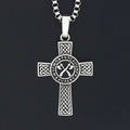 Viking Triangle Double Axe Cross On Both Sides For men Or Women  Pendant