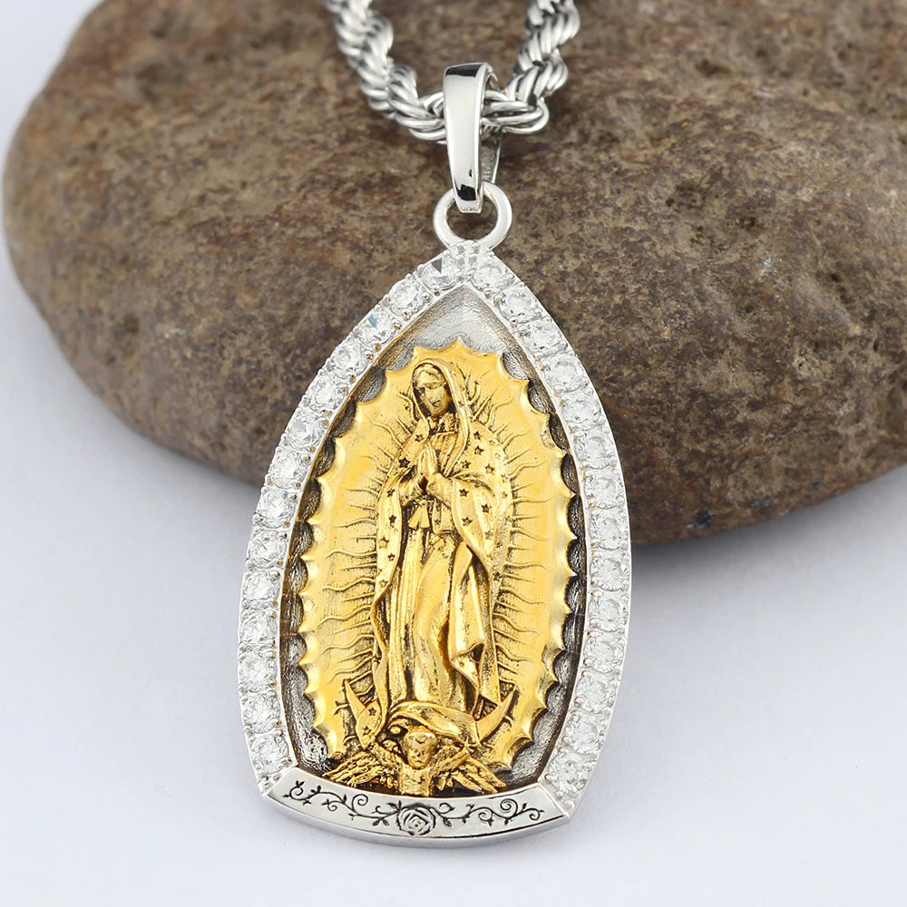 Virgin Guadalea Mary Pendant
