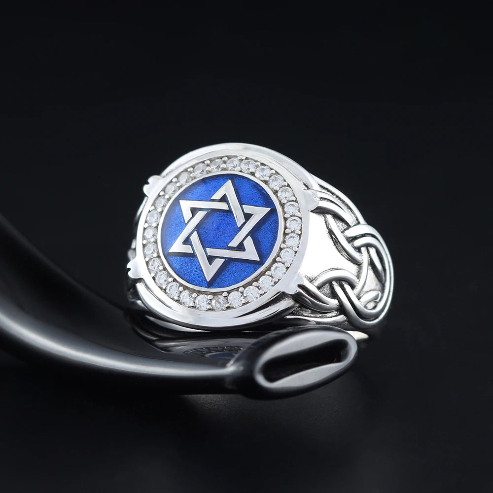 David's Star Of Solomon For The Hanukkah Gifts Jerusalem Silver Ring