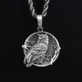 Owl Pendant meaning wisdom and good luck mascot 925 sterling silver