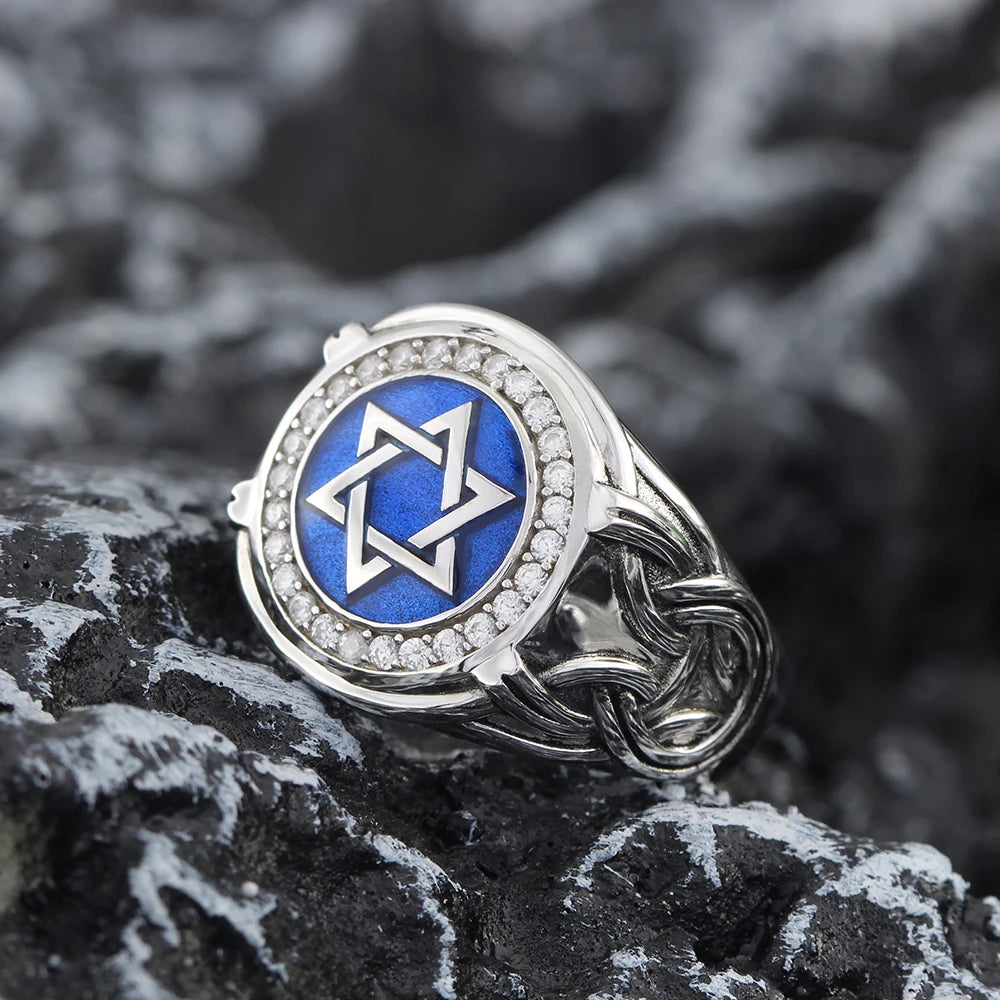 David's Star Of Solomon For The Hanukkah Gifts Jerusalem Silver Ring