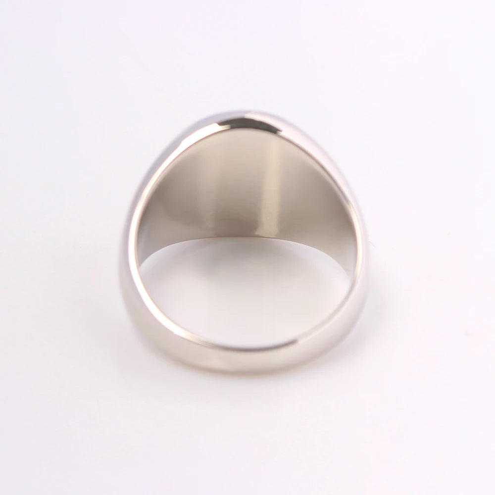The Secret Service Mens Vintage Seal Engraving Family Crest Boar Signet Ring