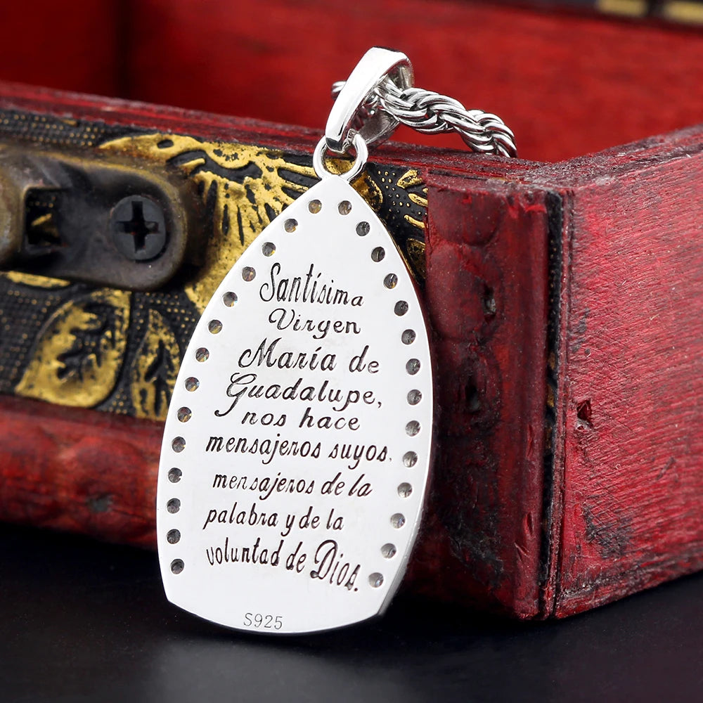 Virgin Guadalea Mary Pendant