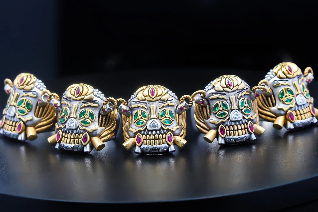 Skull Lucky Ring Movie Peripheral Sterling Silver Ring For Men