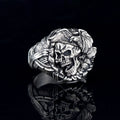 Memento Mori Gothic Death's Head Skeleton Skull Evil Demon Bike Unique Gift Idea For You And Friend Punk Mens Silver Ring