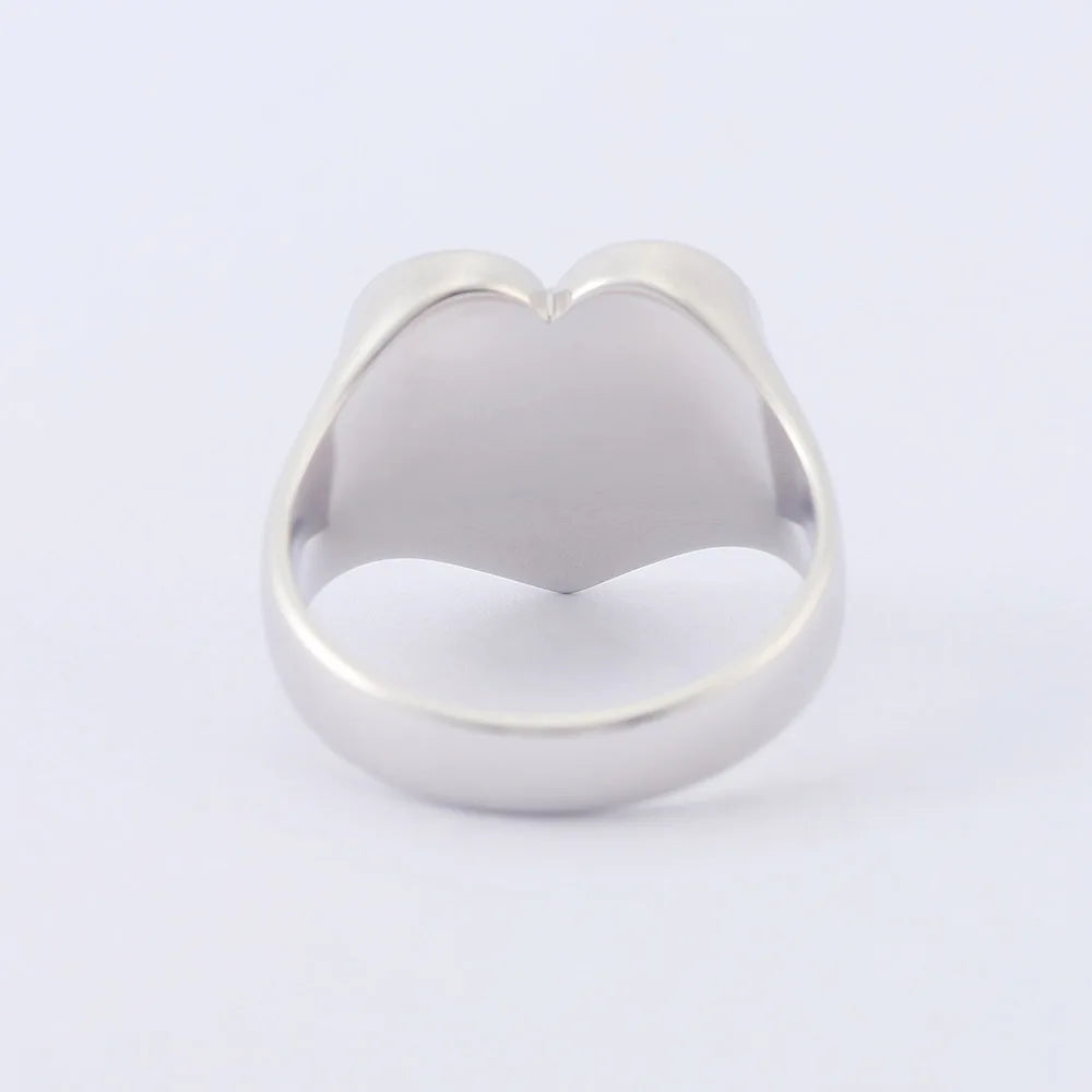 Heart-shaped Men and Women  Crazy For Love Customize Other Logos Sterling Silver Ring