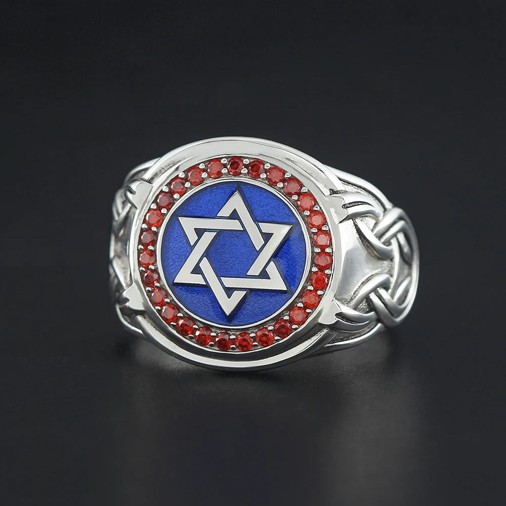 David's Star Of Solomon For The Hanukkah Gifts Jerusalem Silver Ring