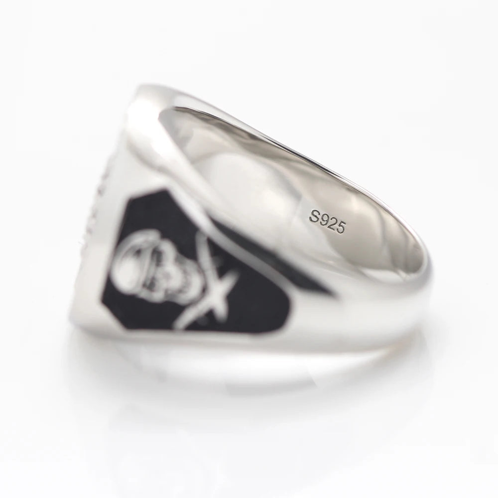 Mercenary Lorraine Cross Memory Skull Fortune Sterling Silver Ring