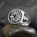 Mercenary Lorraine Cross Memory Skull Fortune Sterling Silver Ring