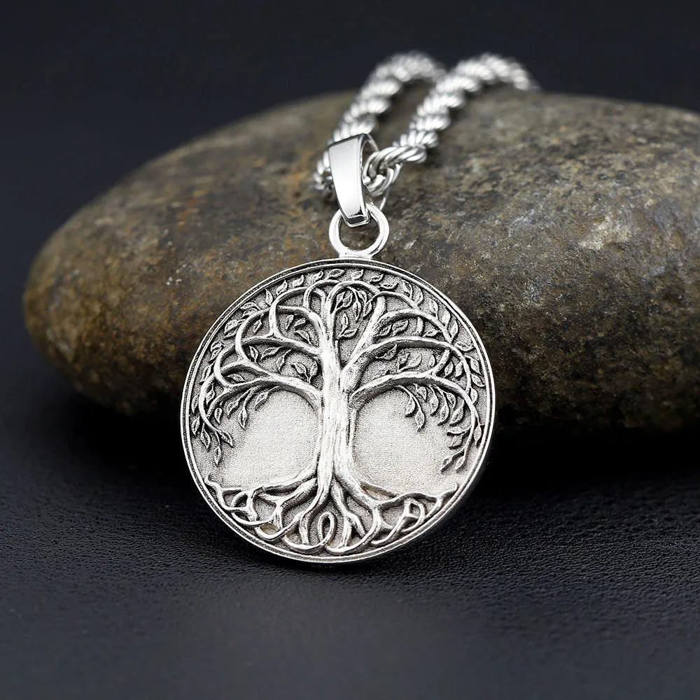 Leaf Continuation Of Life One Tree Sterling Silver Pendant