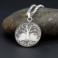 Leaf Continuation Of Life One Tree Sterling Silver Pendant
