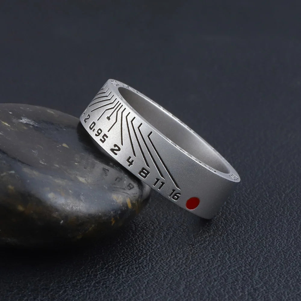 Custom Shutterbug Camera Lens Photographer Shutterbug E60 Sand Finish Sterling Silver Ring