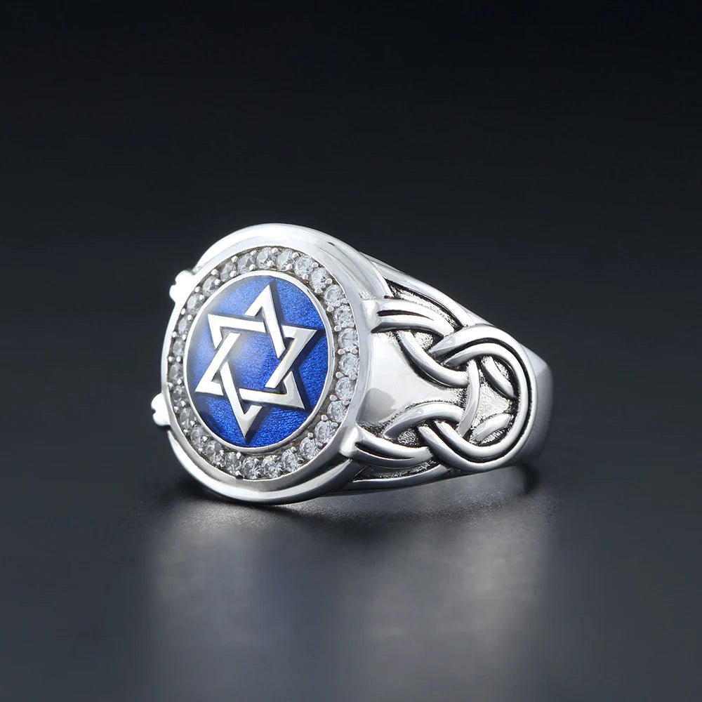 David's Star Of Solomon For The Hanukkah Gifts Jerusalem Silver Ring