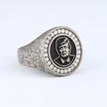 Custom-made Personal Icon headshot  Sterling Silver Ring