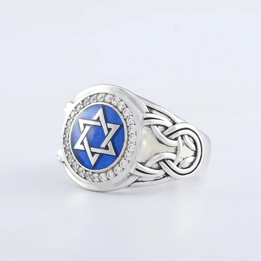 David's Star Of Solomon For The Hanukkah Gifts Jerusalem Silver Ring