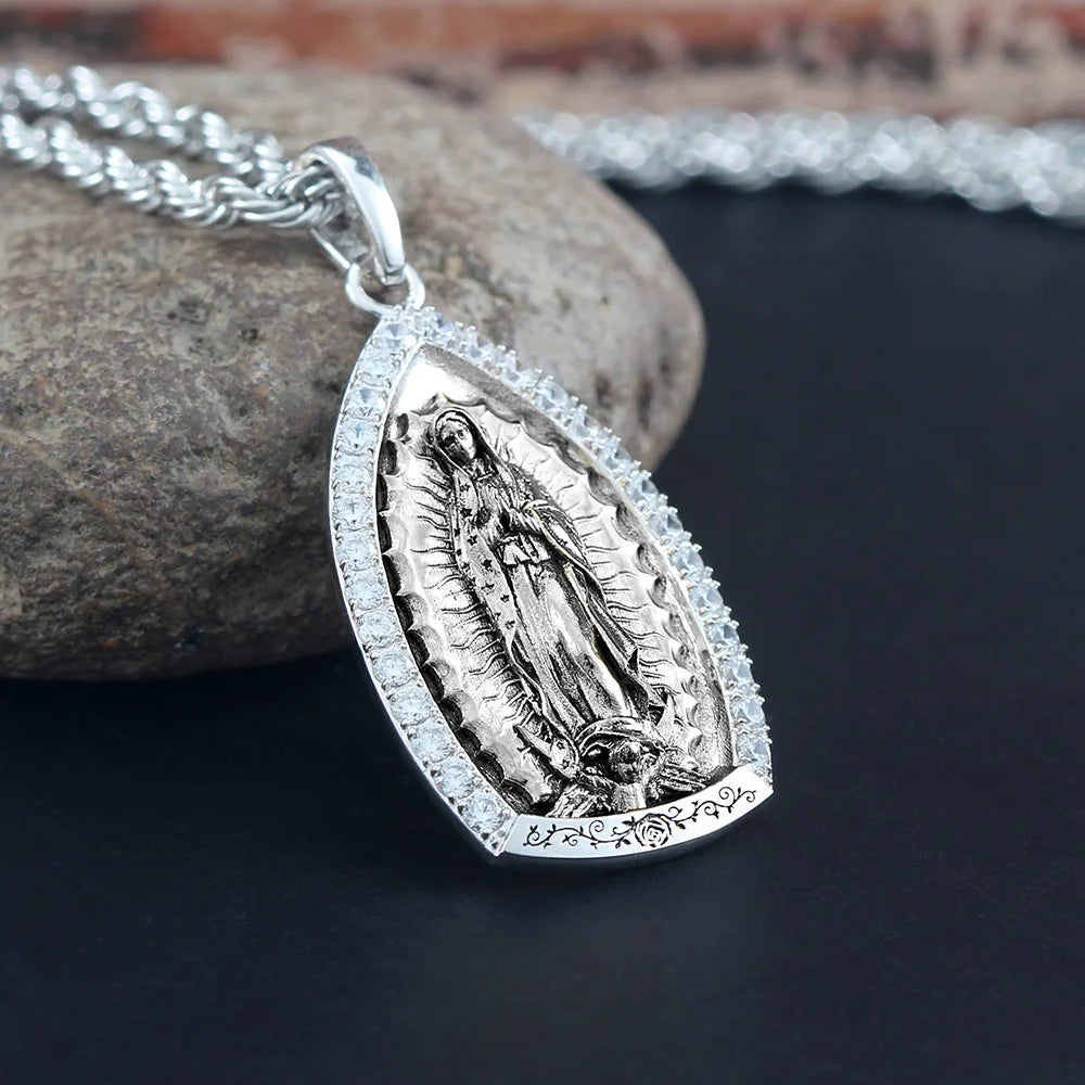 Virgin Guadalea Mary Pendant