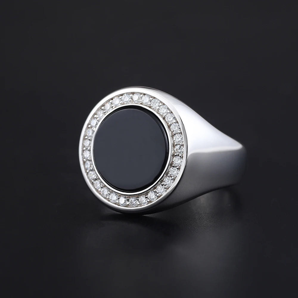 Lovers Agate Fashion Sterling Silver Ring