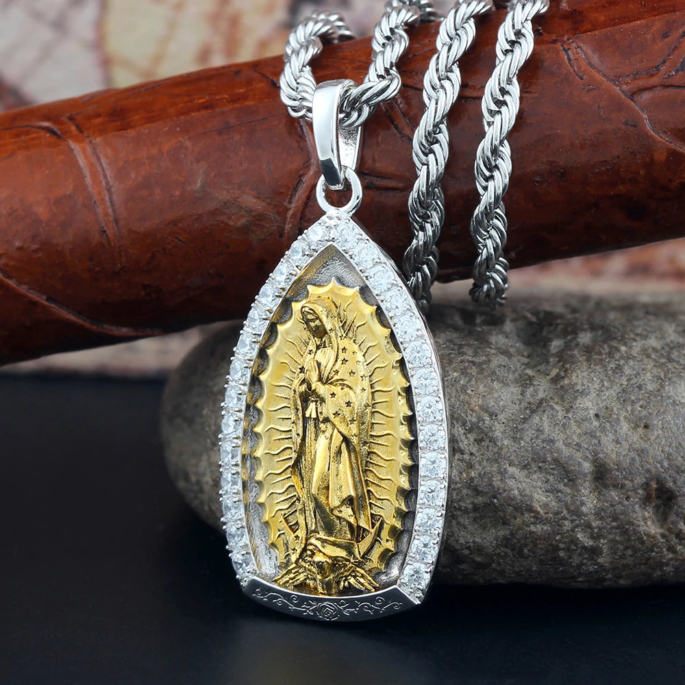 Virgin Guadalea Mary Pendant