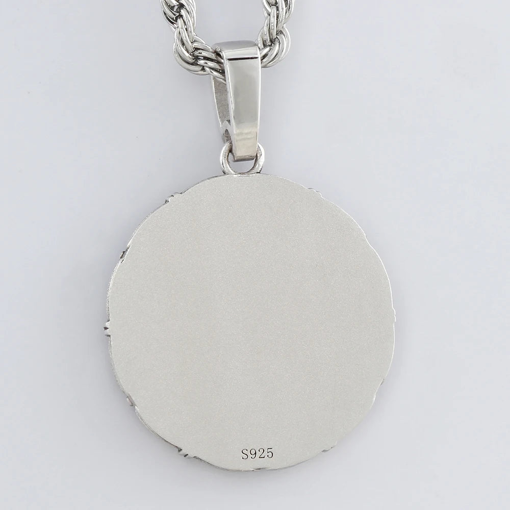 Chi Rho Christ Symbol Alp Ome Charm PX Silver Pendant