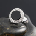 Lovers Agate Fashion Sterling Silver Ring