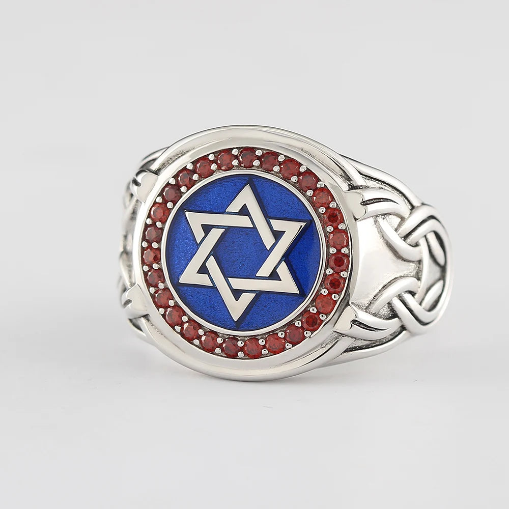 David's Star Of Solomon For The Hanukkah Gifts Jerusalem Silver Ring