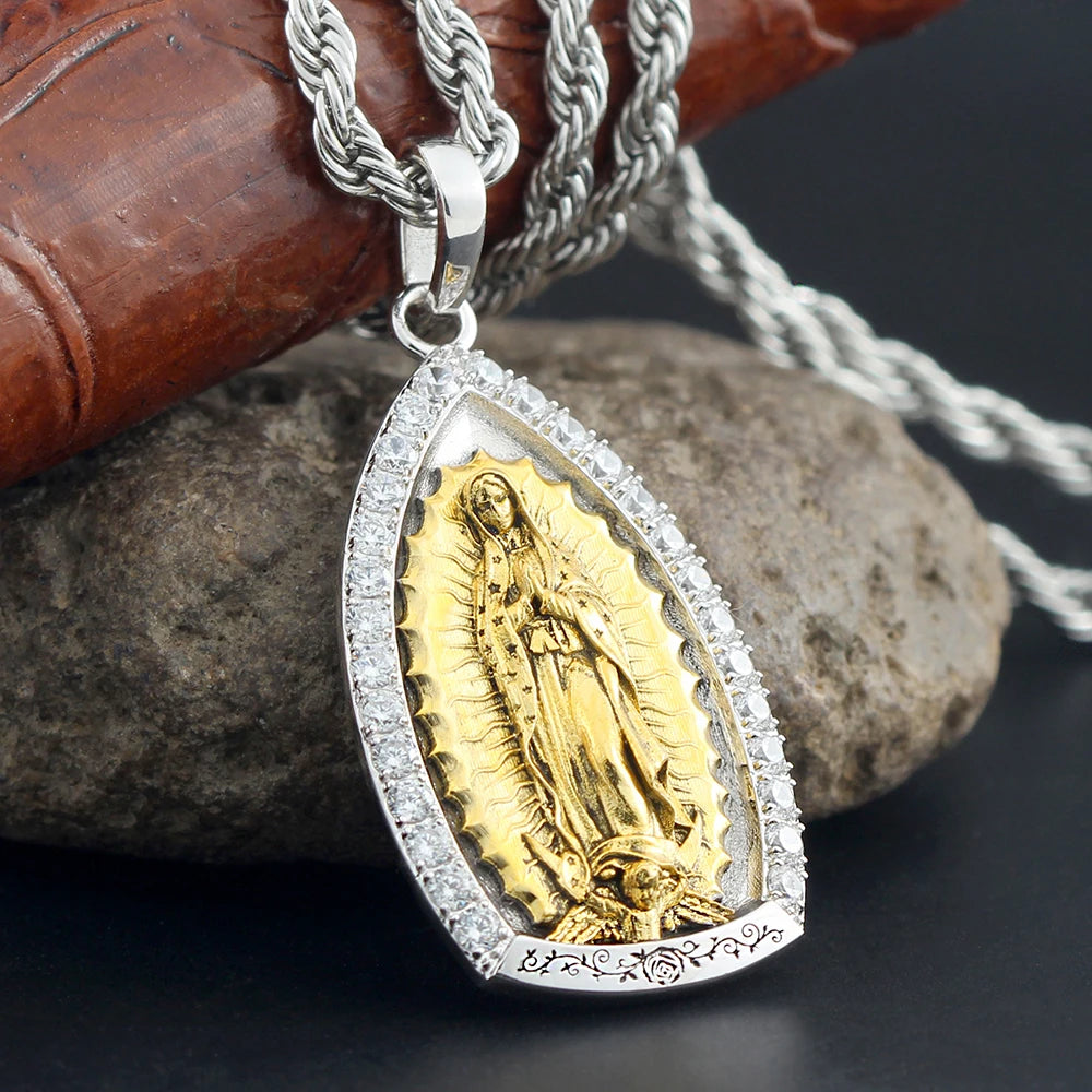 Virgin Guadalea Mary Pendant
