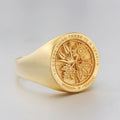 Peace Prayer Holy Bible Ecclesiastes Tulips Sunflowers To Every Thing There Is A Aeason Sterling Silver Ring