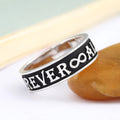 For Love Forever Always Adapted to Any Occasion Fashion Silver Jewelry Ring