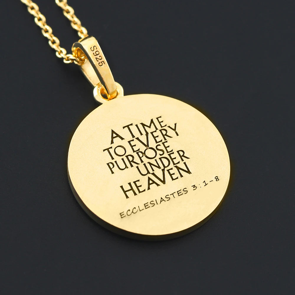 Bible chapter Ecclesiastes In Heaven of Christian wisdom printed  pendant