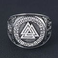 Viking Vintage Nordic Men's and women's  Sunk Fashion Accessories Gift  Sterling Silver Ring