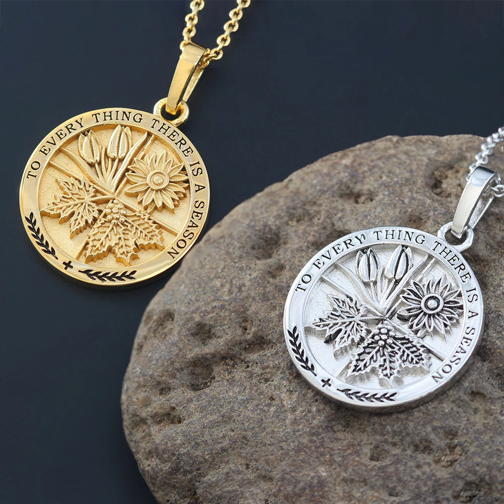 Bible chapter Ecclesiastes In Heaven of Christian wisdom printed  pendant
