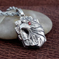 Vintage Eagle Head With Sharp Eyes Rocks Pendant